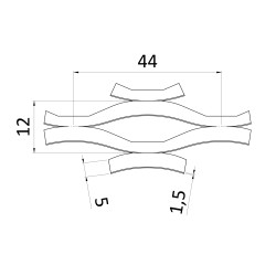 Ťahokov Al, kosoštvorcové oko, mostík: 5mm, 1500x1000x2mm Ťahokov Al, kosoštvorcové oko, mostík: 5mm, 1500x1000x2mm